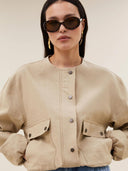 Zandkleurig jasje maggie canvas