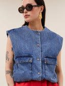 Denim gilet maggie