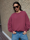 Bordeaux malyn logo sweater