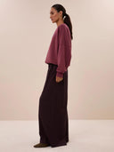 Bordeaux malyn logo sweater