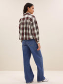 Geruite blouse sarah short check