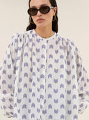 Geprinte blouse nyka