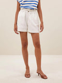 Korte paperbag broek leon twill short