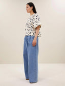 Geprinte blouse olivia