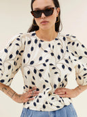 Geprinte blouse olivia