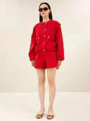 Rode maggie zip jacket