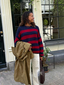 Rood gestreepte pullover gigi