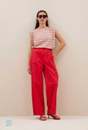 Rood gestreepte top diede nautic