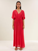 Rode maxi jurk lollipop