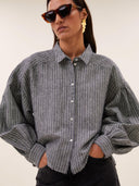 Blouse sarah short thin stripe