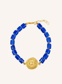 Blauwe armband sunflower