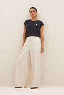 Broek uma pants sand stripe