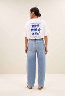 Wit t-shirt met backprint jade dancing