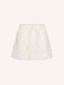 Witte broderie short isa flower
