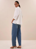 Witte norel poplin blouse