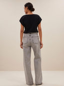 Zwart t-shirt momi logo top