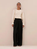 Zwarte pantalon jule solid pants