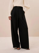 Zwarte pantalon jule solid pants