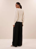Zwarte pantalon jule solid pants