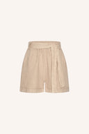 Beige linnen short june