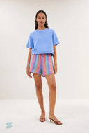 Blauwe sweat top suki