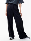 Zwarte gestreepte pantalon