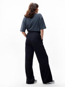 Zwarte gestreepte pantalon