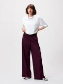 Bordeauxrode jogger trousers