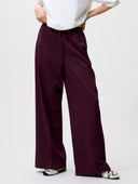 Bordeauxrode jogger trousers