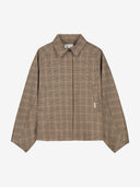 Geruite cape jacket check