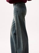 Loose fit jeans met strass