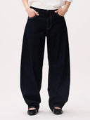 Barrel fit jeans dark blue
