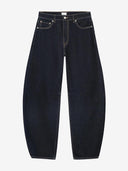 Barrel fit jeans dark blue