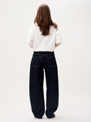 Barrel fit jeans dark blue