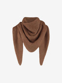 Bruine merino wollen sjaal