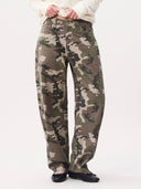 Barrel fit camo jeans