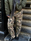 Barrel fit camo jeans