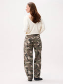 Barrel fit camo jeans