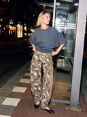 Barrel fit camo jeans