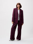 Bordeauxrode blazer met rug detail