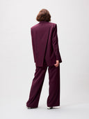 Bordeauxrode blazer met rug detail