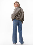Bruine geruite bomberjas check bomber