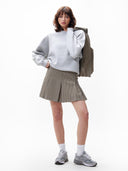 Bruin geruit rokje pleated check skirt
