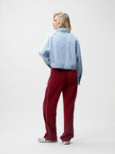 Denim jacket met vleermuismouw