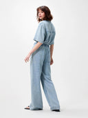 Lichtblauwe denim jogger