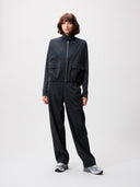 Donker grijze pinstripe bodywarmer