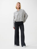 Gestreepte tuck in blouse