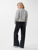 Gestreepte tuck in blouse