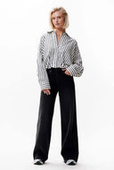 Gestreepte button up blouse