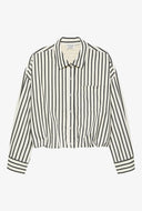 Gestreepte button up blouse